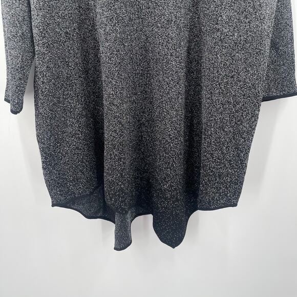 Chelsea & Theodore Top Size 2X Ombre Metallic Sparkle Asymmetrical Curvy Plus - Picture 8 of 12